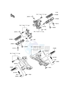 ZZR1400 ABS ZX1400FFFA FR GB XX (EU ME A(FRICA) drawing Footrests