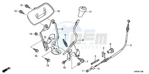 TRX500FPMC drawing SELECT LEVER