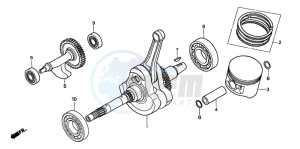 TRX500FE drawing CRANKSHAFT/PISTON