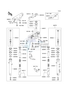 BN 125 A [ELIMINATOR 125] (A4-A8) [ELIMINATOR 125] drawing FRONT FORK