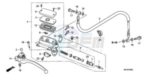 CBF1000A9 EK drawing CLUTCH MASTER CYLINDER