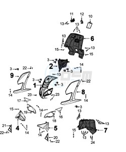 FIGHT 4 50 4T DARKSIDE drawing COWLING FRONT