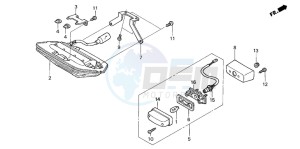 CB1300A CB1300SUPER FOUR drawing TAILLIGHT