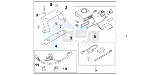 CB600FB drawing AVERTO ALARM KIT