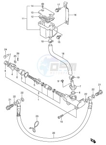 GSX600F (E2) Katana drawing REAR MASTER CYLINDER