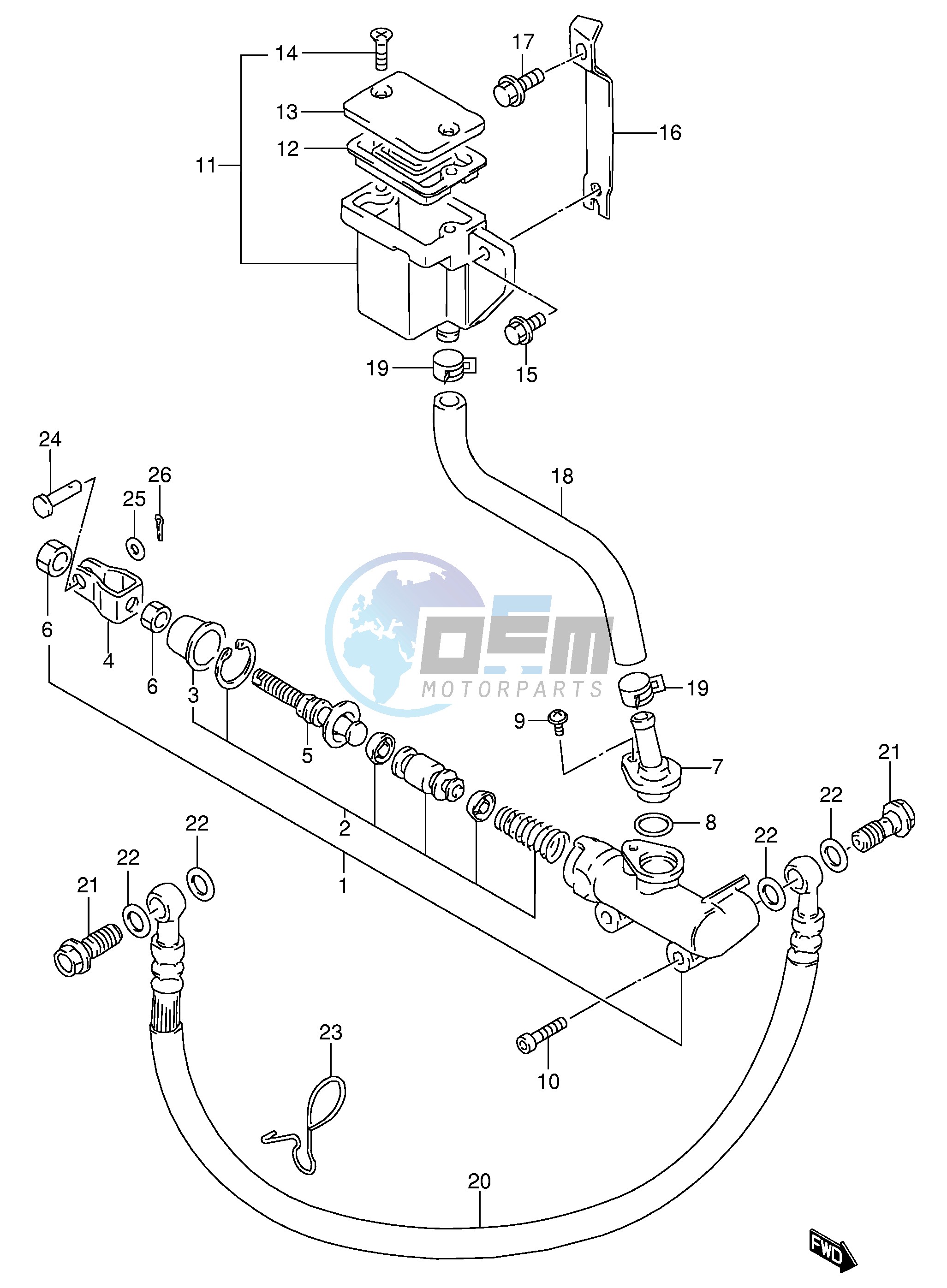 REAR MASTER CYLINDER