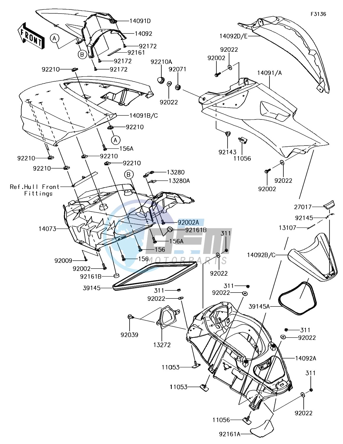 Hull Middle Fittings