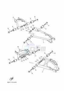 YFM700FWB YFM7NKDXK (B6K7) drawing REAR ARM