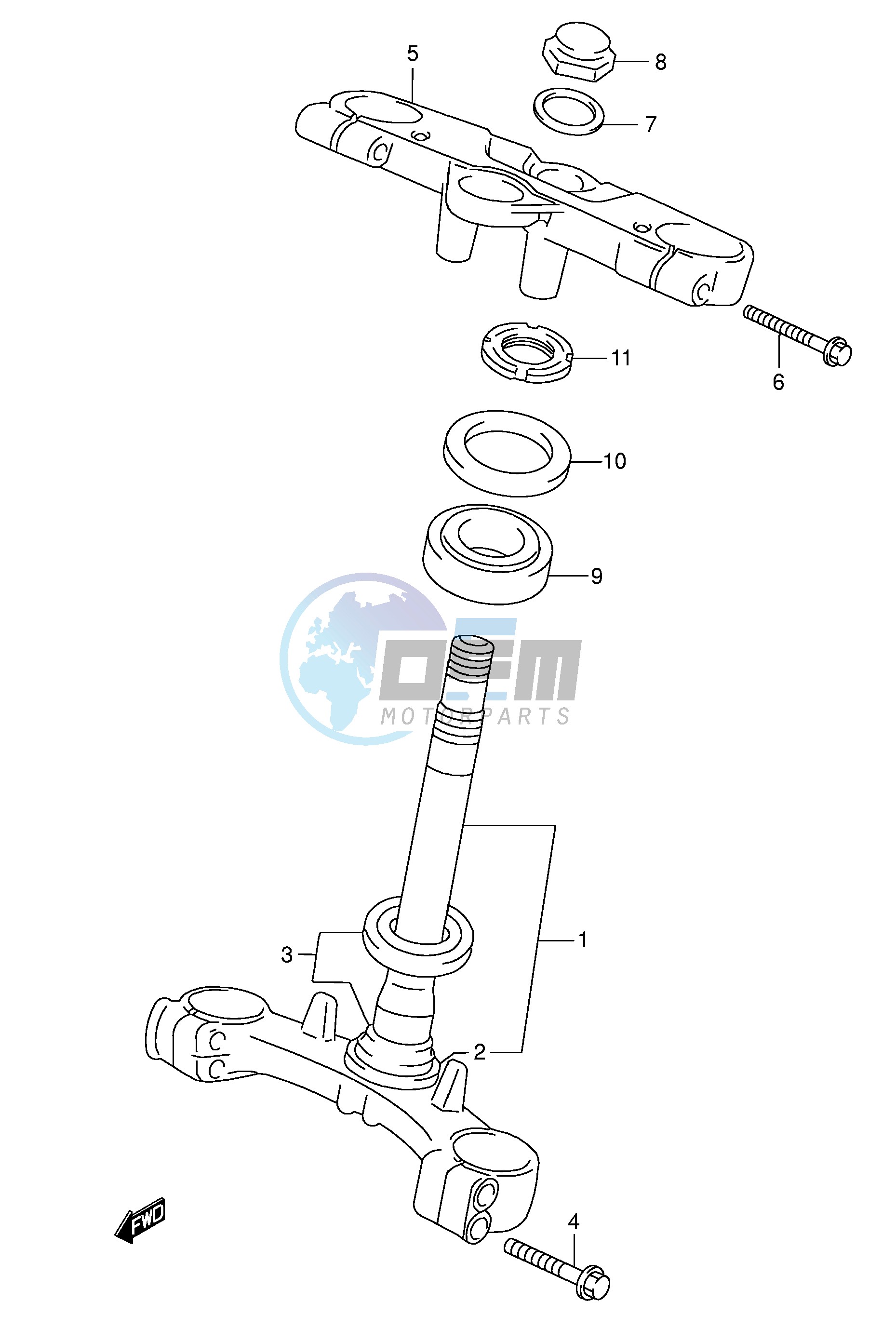 STEERING STEM (MODEL K3)