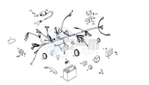 SENDA R BAJA - 125 CC 4T BAJA EU2 & EU3 drawing WIRING HARNESS