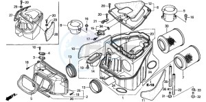 VTR1000SP RC51 drawing AIR CLEANER