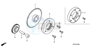 CBR125RW9 France - (F / CMF) drawing STARTING CLUTCH