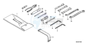 GL1800D GoldWing - GL1800-D UK - (E) drawing TOOLS