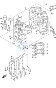 DF 350A drawing Cylinder Block