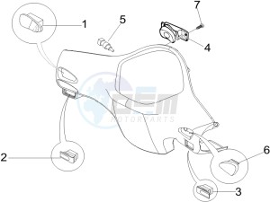 LX 50 2T drawing Selectors - Switches - Buttons