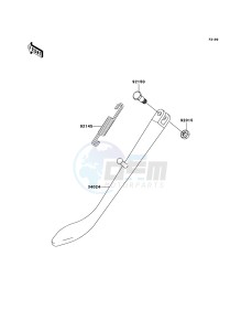 ELIMINATOR 125 BN125A6F GB XX (EU ME A(FRICA) drawing Stand(s)