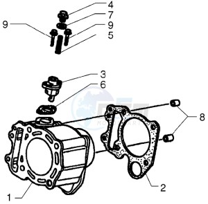 X9 250 drawing Cylinder