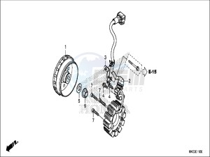 CRF450RXH Europe Direct - (ED) drawing GENERATOR