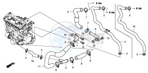 CBF1000A drawing WATER PIPE