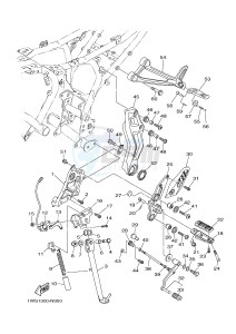 MT07A MT-07 ABS 700 (1XBC) drawing STAND & FOOTREST