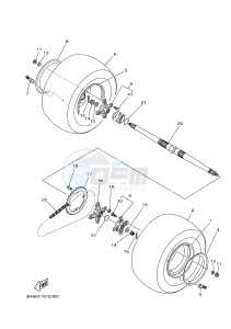 YFM700R YFM70RSSH RAPTOR 700 SPECIAL EDITION 2 (B46B) drawing REAR WHEEL