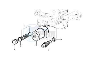 BEVERLY 125-200 drawing Oil Filter