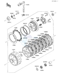 KX 125 G [KX125] (G1) [KX125] drawing CLUTCH