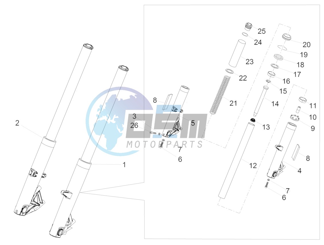 Front fork Kaifa