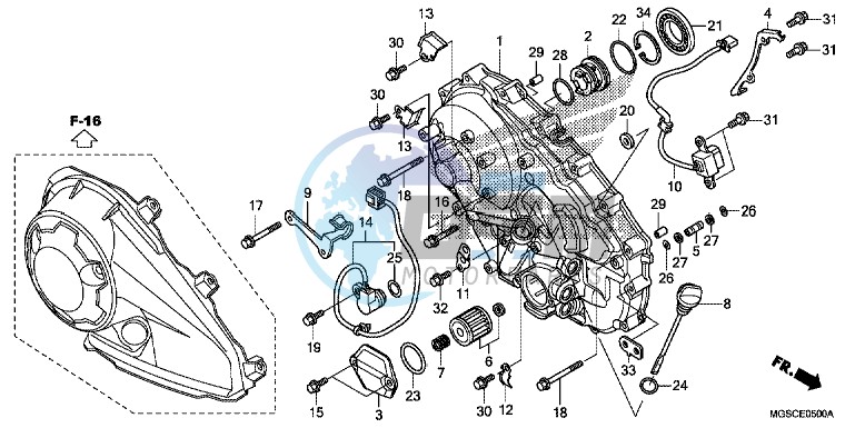 RIGHT CRANKCASE COVER