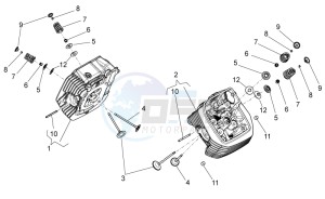 Stelvio 1200 - NTX - ABS 1200 drawing Cylinder head - valves