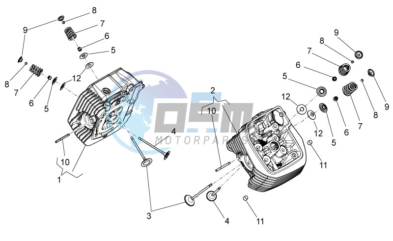 Cylinder head - valves