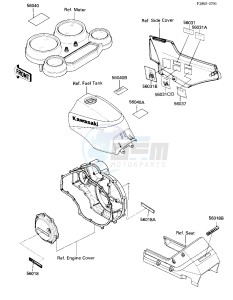 ZX 900 A [NINJA] (A3) NINJA 900 drawing LABELS