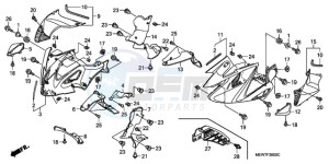 NT700VAA Europe Direct - (ED / ABS) drawing MIDDLE COWL