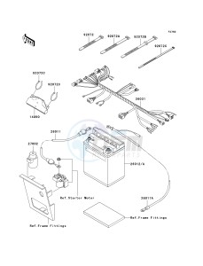 KLF 250 A [BAYOU 250] (A6F-A9F) A7F drawing CHASSIS ELECTRICAL EQUIPMENT