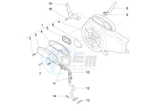 Fly 50 4t 4v drawing Secondairy air box