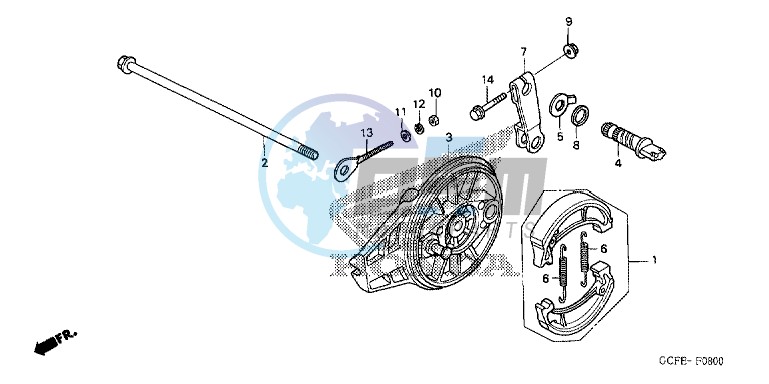 REAR BRAKE PANEL