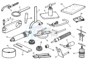 CANYON 500 drawing WORKSHOP SERVICE TOOLS