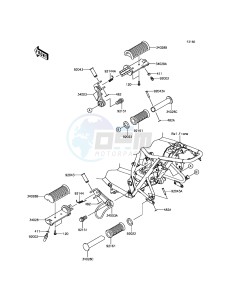 W800 EJ800AFFA GB XX (EU ME A(FRICA) drawing Footrests