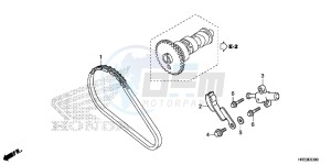 TRX420TM1E TRX420 Europe Direct - (ED) drawing CAM CHAIN/TENSIONER