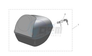 Scarabeo 100 (eng. Yamaha) drawing Acc. - Top/cases side cases