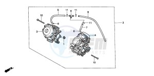 VT600CD2 drawing CARBURETOR (DUAL) (ASSY.)