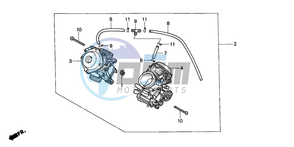 CARBURETOR (DUAL) (ASSY.)