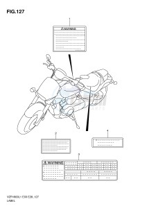 VZR1800 (E3) INTRUDER drawing LABEL (VZR1800L1 E3)