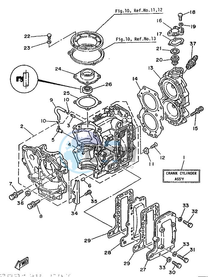 CYLINDER--CRANKCASE