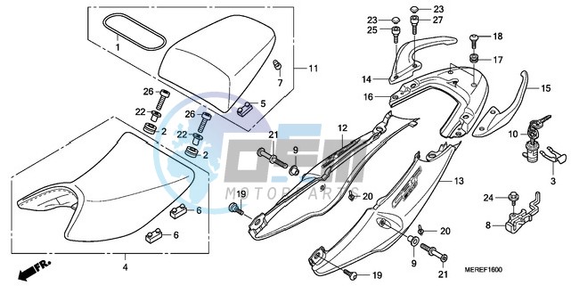 SEAT/SEAT COWL