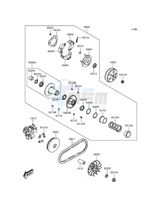 J125 ABS SC125BGFA XX (EU ME A(FRICA) drawing Belt Converter