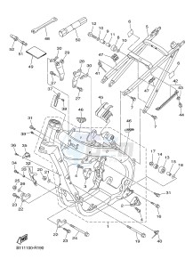 YZ450F (B115 B116 B117) drawing FRAME