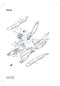 UH125 BURGMAN EU drawing REAR LEG SHIELD