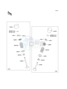 KRF 750 F [TERYX 750 4X4 NRA OUTDOORS] (F8F) C9F drawing VALVE-- S- -