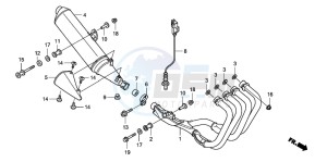 CBF600SA drawing EXHAUST MUFFLER (CBF600S8/SA8/N8/NA8)